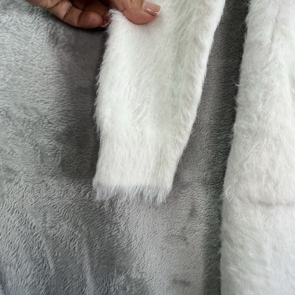 Anthroplogie Bella Dahl oversized Fuzzy Longline Cardigan Sweater Sz M Pockets - Picture 5 of 12